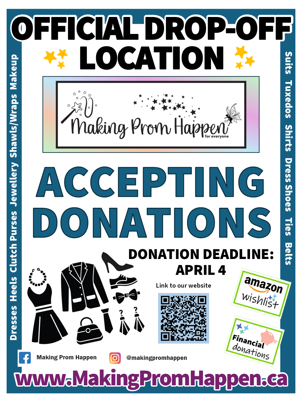 Local Drop Off Point Image Become a Donation Drop-off Location! - Making Prom Happen